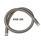 1M/ 2M /3M AN4 /AN6/AN8/AN10/1N12 Stainless Steel Braided Brake Fuel Oil Gas Line Hose For Racing Car pipe tube
