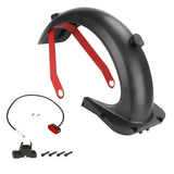 Rear Mudguard Kit Scooter Replacement Accessory Tire Fe nder with Rear Brake Light Compatible with G30 Max Electric Scooter