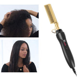 Electric Hot Heating Comb 2 in 1 Hair Straightener Hair Curler Multifunctional Straightening Iron Dropshipping Niche Product FR