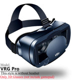 Original VR Virtual Reality 3D Glasses Box Stereo VR Google Cardboard Headset Helmet for IOS Android Smartphone,Bluetooth Rocker