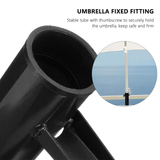 1pc Outdoor Parasol Fixed Clip Sturdy Portable Umbrella Support for Courtyard Beach