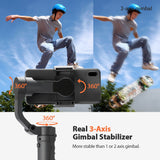 Handheld Gimbal Smartphone Stabilizer Foldable 3-Axis Selfie Stick For IPhone 12 11 X XS Video Handheld Gimbal For Samsung S21