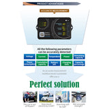 JUNTEK KL110F 0~100A Coulomb Counter Lithium Battery Battery Car Battery Lithium Iron Phosphate Capacity Tester BT APP Monitor