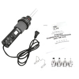 Low Noise Portable Professional Digital Temperature Adjustable Handheld Electric Hot Air Blower Accuracy LED Display Repairing