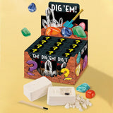 Gemstone Dig Kit Gem Mining Tool Open and Discover 12 Unique Stones Christmas Holiday Birthday Educational Toys Gifts for Kids