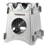 Camping Wood Stove Portable Folding Lightweight Titanium Wood Burning Backpacking Stove for Outdoor Survival Cooking Picnic