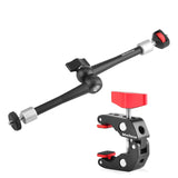 11" Adjustable Articulating Friction Magic Arm Clamp Holder Mount Kit for DSLR Mirrorless Action Camera Monitor Video Vlog Rig