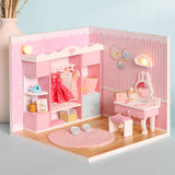CUTEBEE Doll House Miniature DIY Dollhouse With Furnitures Wooden House Casa Toys For Children Birthday Gift Z007