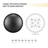 10 Inches Steel Tongue Drum 8 Notes Handpan Drum Travel Drum Percussion Instrument with Mallets Carry Bag for Meditation Yoga