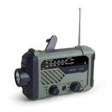 Emergency Radio 2000mAh-Solar Hand Crank Portable AM/FM/NOAA Weather Radio with Flashlight&amp;Reading Lamp Cell Phone Charger