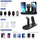 7-In-1 Portable Wireless Charging Multi-Function Wireless Charging Stand Wireless Earphone All-Round Charging Base