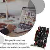 HD7670 4GB Graphics Card 128bit Independent HDMI-compatible Graphics Card Video Card Desktop Office Home PC Accessories