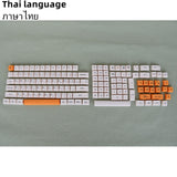 PBT Keycap XDA High Profile Personalized Russian Japanese Korean Thai Key cap For Game Mechanical Keyboard for Cherry MX Switch