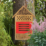 Insect House Natural Wooden Bee Hotel Garden Decoration Nests Box for Ladybugs Lacewings Butterfly