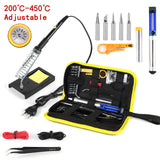 60W Electric Soldering Iron Adjustable Welding Solder Kit Set 220V/110V Digital Temperature Display Mini Heat Pencil Repair Tool