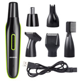 5 in 1 Mens Beard Trimmer Nose/Eyebrow Hair Trimmer Shaver Hair Cutting Kit USB Rechargeable