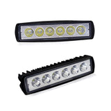 1Pcs/2Pcs LED 18W Work Light Bar Driving Lamp Fog Lights for Off-Road SUV Car Boat Truck Spot Lamp Offroad Accessories