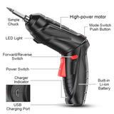 Electric Screwdriver Battery Rechargeable Cordless Powerful Impact Wireless Screwdriver Drill Electric Driver Set Screwdriver