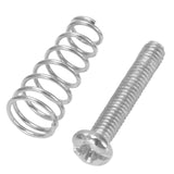 12 Pcs Electric Guitar Tremolo Bridge String Saddles Mount Adjust Conical Spring and Screws Silver