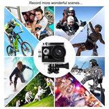 HOT-Sports Camera 4K 60 Frame HD Waterproof Camera 2.0 Inch IPS Underwater Camera Cycling Sports DV Camera