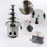 Chocolate Fountain Machine 3 Layer Melting Tower Waterfall Melt Machine Activity Party Stainless steel Chocolate Bowl