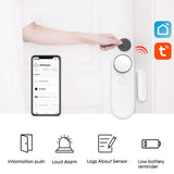 D41 Smart Tuya Wifi Door Sensor Alarm Closed Detectors App Notification Alarm Smart Life Home Security Alarm System