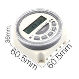 Programmable Timer Switch Relay Digital LCD Power Weekly CN304A AC 220V 5 Pin