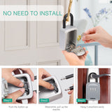 ORIA Outdoor Password Key Box Waterproof Key Safe Lock Box Key Code Box Key Storage Lock Box Wall Mounted Password Box