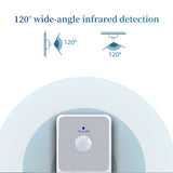 PIR Sensor Socket Lamp Holder 110-240V PIR Infrared Detection 120° Degree Wide Angle Automatic Induction PC Flame Retardant Safe