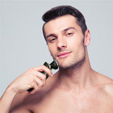 Wet dry electric shaver facial electric razor for men male beard shaving machine rotary head usb rechargeable 2in1 grooming kit