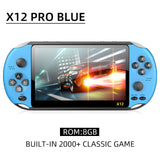 Powkiddy X12 Pro Video Game Retro Consoles Portatil Handheld Game Players 2000 Games 5.1 Inch Screen