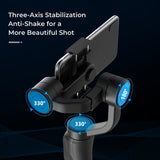 GIAUSA H4 3 Axis Gimbal Stabilizer for Selfie Stick Tripod for Smartphone Gopro Live Vlog Phone Camera Video Record Handheld