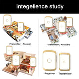 Wireless Doorbell Home Welcome Smart Doorbell 300M Long Wireless Distance 36 Songs Home Security Waterproof Touch Button