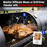 ThermoPro TP25 150M Wireless Smart Bluetooth-Connected Kitchen Cooking Meat Thermometer 4 Probes BBQ Oven Digital Thermometer