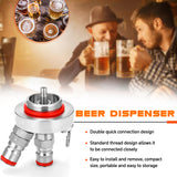 Mini Beer Keg 304 Stainless Steel Ball Lock Wine Tap Dispenser for 3.6L/5L/10L Homebrew Beer Tool