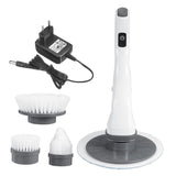 Electric Cleaning Brush Waterproof Cleaner Rotating Scrubber Cleaning Brush Bathroom Cleaning Tools Set EU Plug