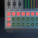 Bluetooth Sound Card Headset Microphone Webcast Live Sound Card Interface External Sound Effects for Home Studio Stage.