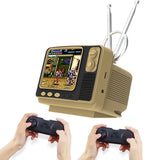 Retro Video TV Game Console with Time Clock Function and 2.4G Double Wireless Controller Built-in 108 Games for PS1/N64