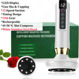 New Electric Cupping Massager For Promoting Cell Renewal Smart Cupping Therapy Set with Red Light Therapy Scraping Massage Tools