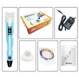 2-generation 3d Printing Three-dimensional Drawing Pen 12v Colorful Drawing Pen