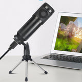 USB Condenser Microphone Studio Recording Mic Live Broadcast Recording Set Mic Phone K Song Computer Karaoke Sing