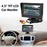 4.3" TFT LCD Car Monitor Car Display Monitor Waterproof Night Vision Reversing Backup For Reverse Rear View Camera DVD VCD