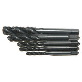 6Pcs Round Shank 3 Flute Chamfer Chamfering End Mill Cutter &amp; 5Pcs M3-M8 Nitride Screw Tap Metric Spiral Hand Screw Tap
