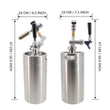 Complete 3.6L/115OZ Mini Keg System Tailgating Camping Picnic Party Portable Taproom Mini Keg Dispenser Kegerator Kit