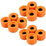 12 Pack Skateboard Wheels Elastic PU Wearable Flexible Durable 65X45 PU Skateboard Wheels Sports Orange