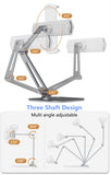 Foldable Tablet Stand Long Arm Multi Angle Adjustable Tablet Support Desktop Aluminum Cell Phone Holder for iPad iPhone 4-13inch