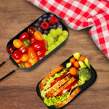 800ml Camping Lunch Box Nonstick Aluminum Tin Box Lunch Box Food Storage Container with Handle for Camping Hiking Picnic Home