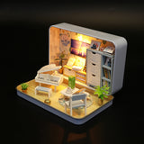 Doll House Model for Kids Birthday Gift Classic Educational Assemble Toys 3 Styles Creative DIY Dollhouse Toys
