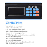 Bisofice Money Counter Machine Counterfeit Bill Detector Automatic Money Detection Top Loading with UV MG IR for EURO US Dollar