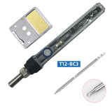 75W high-power quick-heat T12 soldering iron digital display soldering iron supports DC12V-24V use T12 soldering iron tip